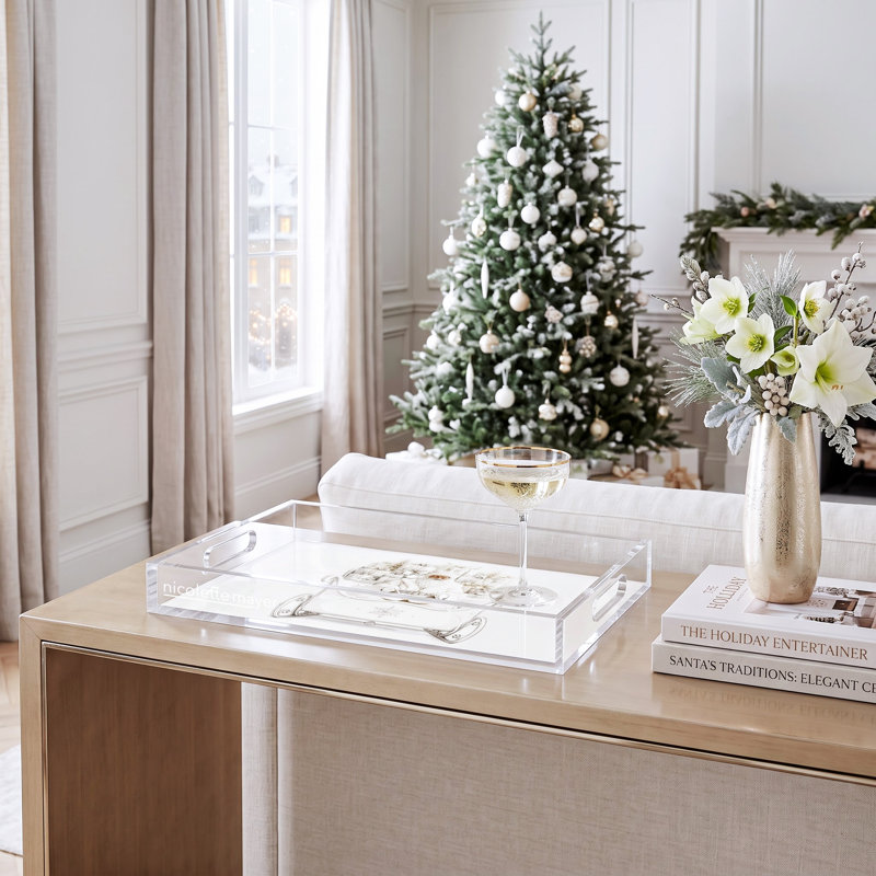 Plateau décoratif Santas, 22,5 po x P 14,5 po
