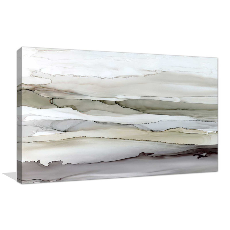 Shifting C Courants I par Carol Robinson - Peinture, L 30 po x H 18 po, Toile tendue