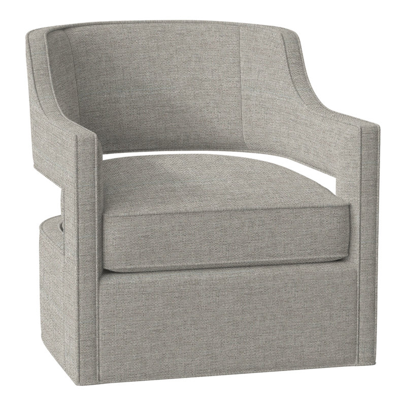 Fauteuil pivotant l 29,5 po Phoebe, Polyester lin 3152
