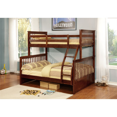 Harriet Bee Sofren Kids Twin Over Full Bunk Bed & Reviews | Wayfair