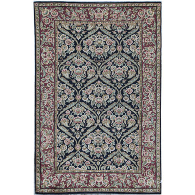Hand-Knotted High-Quality Blue Area Rug