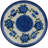 Blue Poppies Polish Pottery 8" Plate