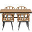 Table moderne avec table en bois et plastique pour chaises d'alpinisme-255461918