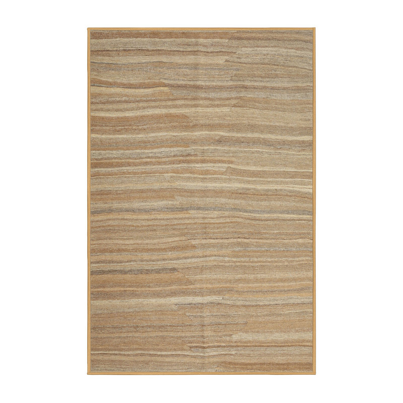 Tapis brun contemporain, Rectangle 4 pi x 6 pi