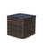 Wicker Patio Furniture Storage Box (Brown )