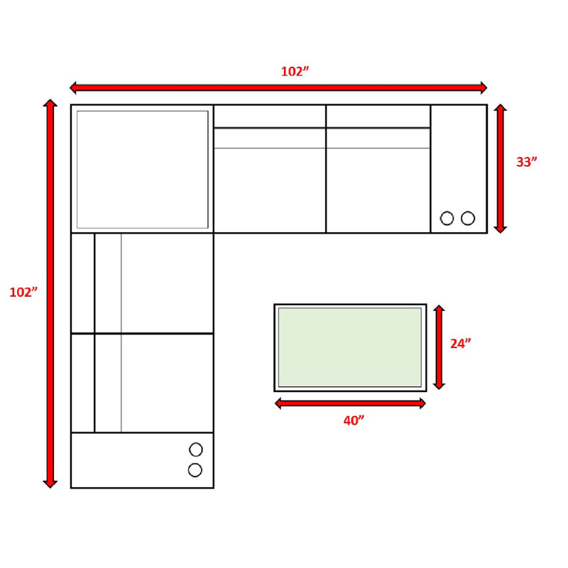 Ensemble de conversation modulaire avec coussins 8 pièces Demarest, Sunbrella taupe