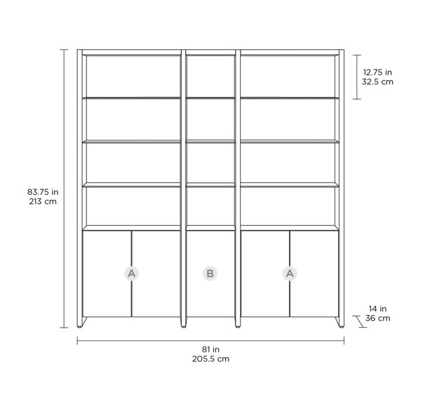 Linea™ Storage Bookcase