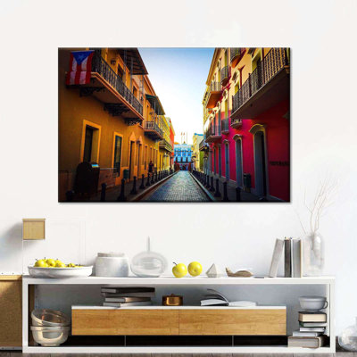 " Puerto Rican Street Canvas Print "