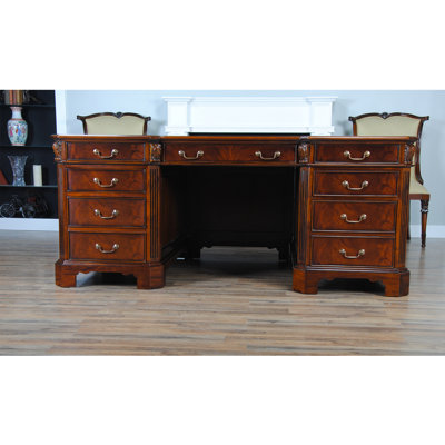 Ontario Solid Wood Base Writing Desk