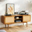 Meuble télé 55 po en bois massif pour téléviseur de 50 po ou moins Oliver-628179056