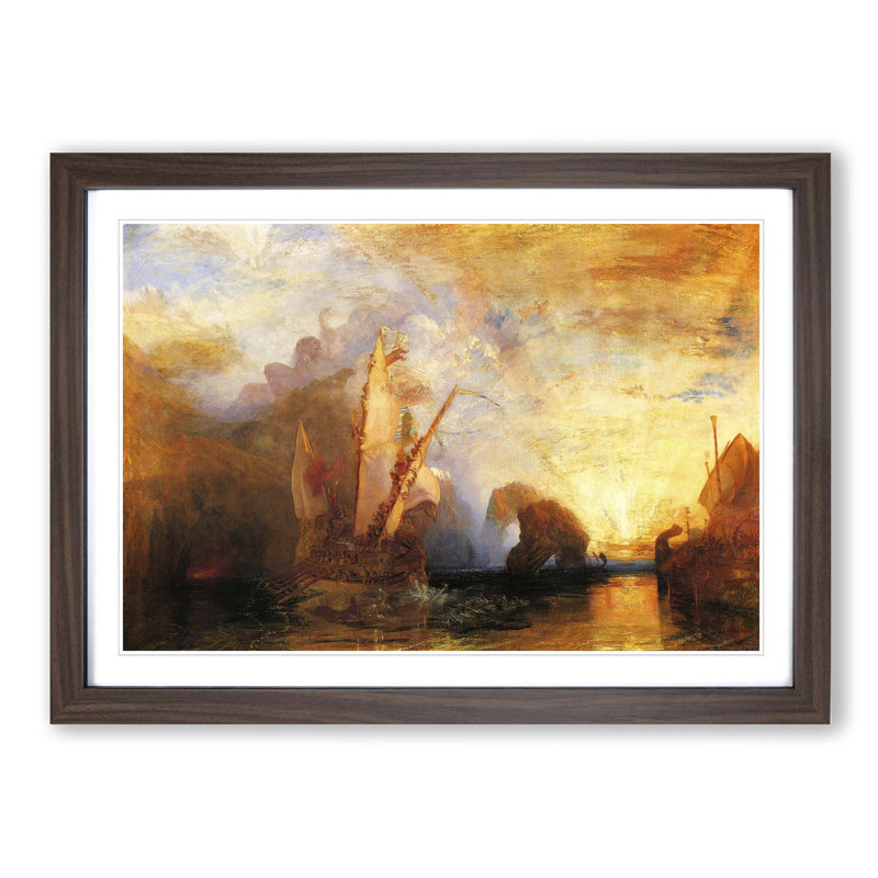 J.M.W. Turner - Single Picture Frame Painting, Walnut