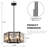 Kanode Leyla 19.7" W 6-Light Dimmable Drum Chandelier-1445206186
