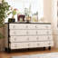 Armoire de rangement moderne à 8 tiroirs avec poignées carrées Modern