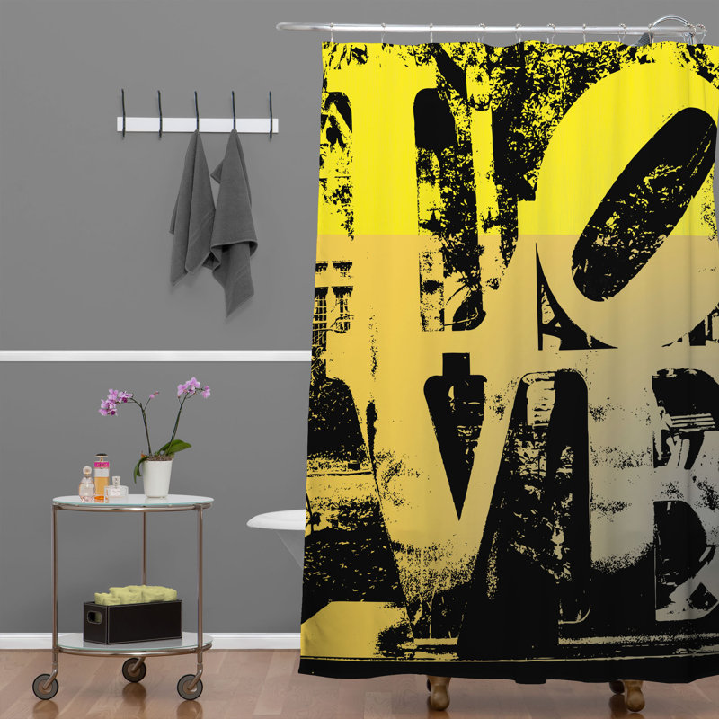 Rideau de douche simple philadelphia love Amy Smith