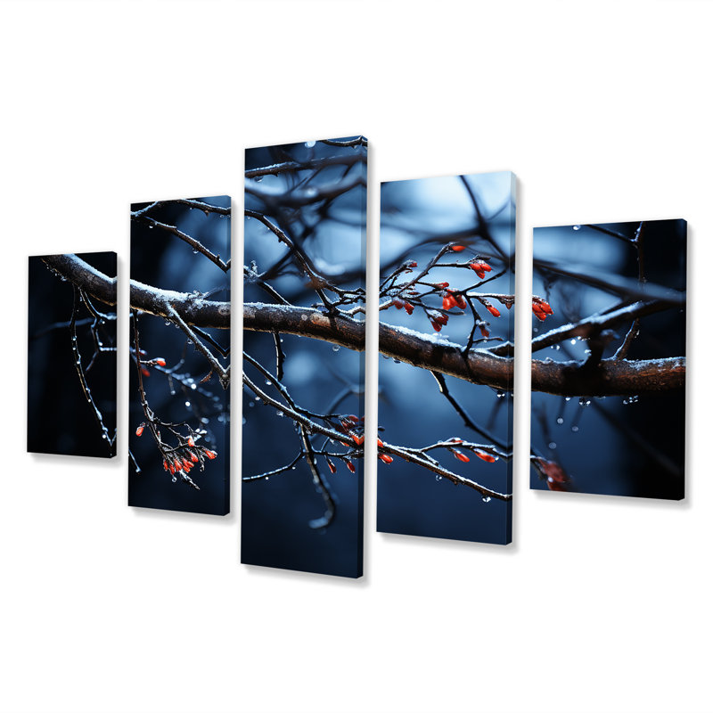 Ensemble d'art mural multipanel, paysage d'hiver