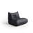 Boneless Armless 3-Seat Lazy Sofa Bean Bag Sofa Floor Chair For Living Room Bedroom, Faux Leather, Beige-784099472-790959903