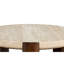 Table de bout en travertin Leonardo