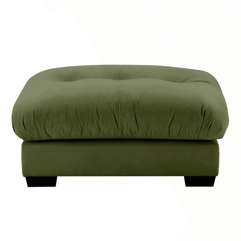 Tabouret en chenille avec structure en bois massif, repose-pieds modulaire pour le salon et la chambre à coucher