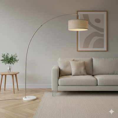 LAMPE DE PIED 78 po ARGENT AVEC ARGENT KD AVEC COFFRET DOUBLE (1PC / CTN) (2,15 / 26,84)