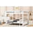 Queen White Bunk Bed, Pine And Framework, Features, No Box Spring Required, Quick Setup Bed With , Features Included, Needed,