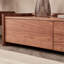 Meuble télé minimaliste en bois massif de style américain