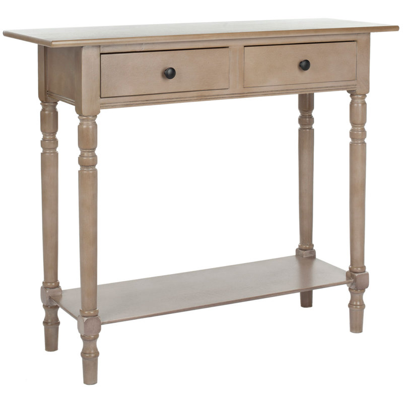 Console 2 tiroirs Barrackville, Brun clair