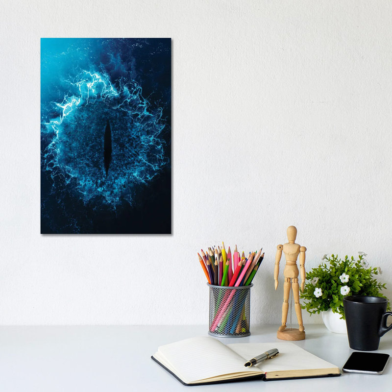 Sauron Eye by Milos Karanovic - Wrapped Canvas Painting, 20.32 cm H x 30.48 cm W