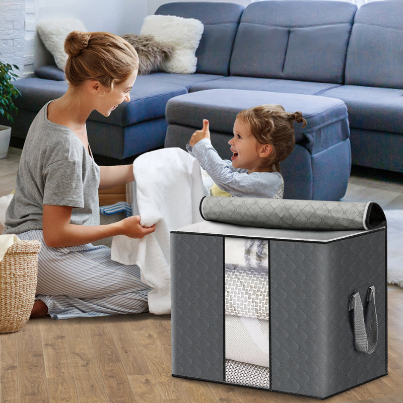 Latitude Run® Fabric Decorative Bin