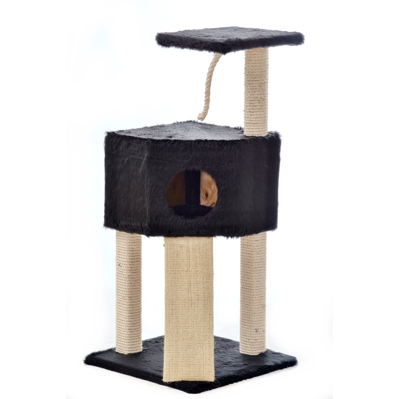 104cm H Cat Tree, Black