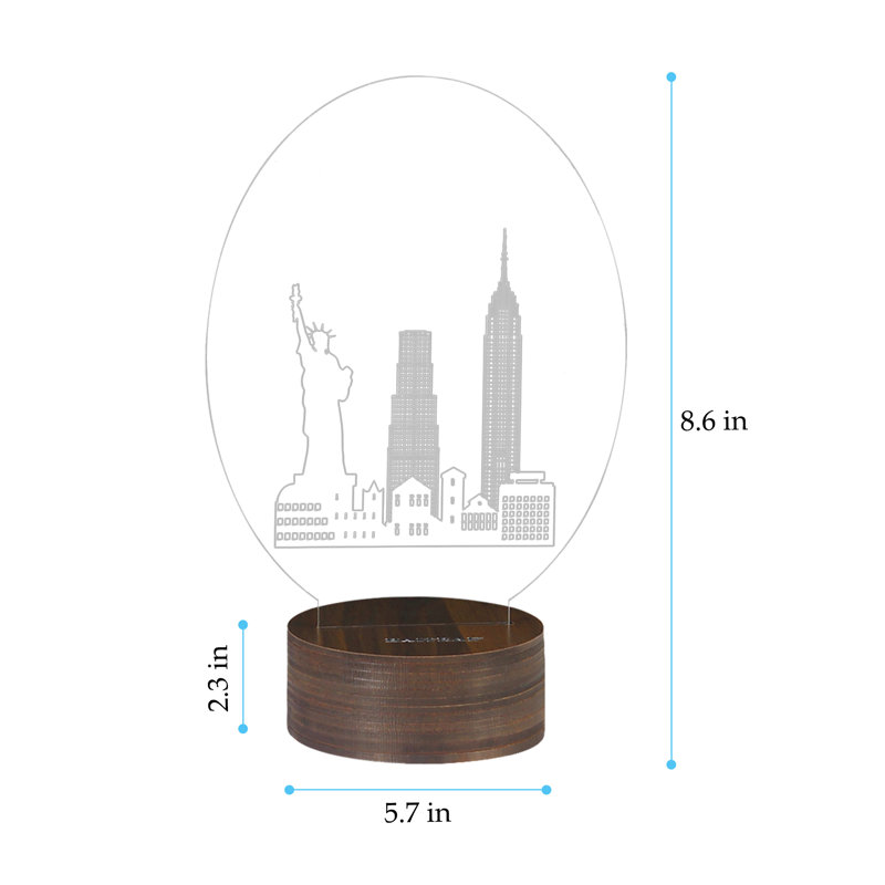 Lampe de table noire 1 po Aravinthan