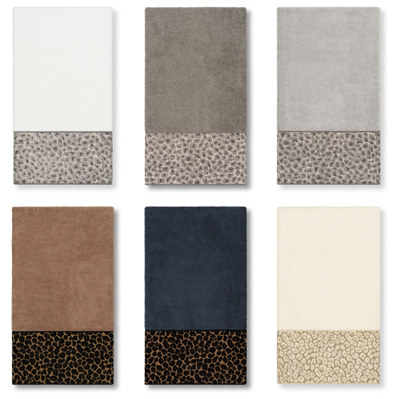 Spots Midweight Bath Towel, Midnight Blue