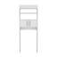 Armoire au-dessus de la toilette Madrid, double porte, deux tablettes, blanc