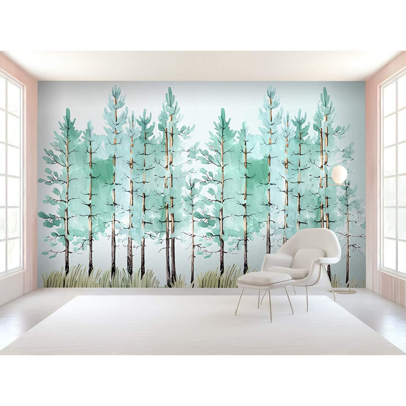 Papier peint amovible Jungle, L 105,96 po x L 187 po