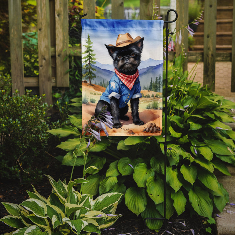 Drapeau Cowboy Welcome Garden, Affenpinscher