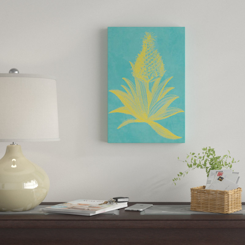 « ananas frais i », impression sur toile, H 26 po x l 18 po x P 1,5 po, Toile tendue, Pas de tapis