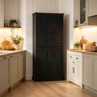 Chic Storage Cabinet,Vertical Kitchen Pantry Cabinet,Tall Pantry Cabinet,Home Office Organizer(Only Tall Pantry Cabinet)