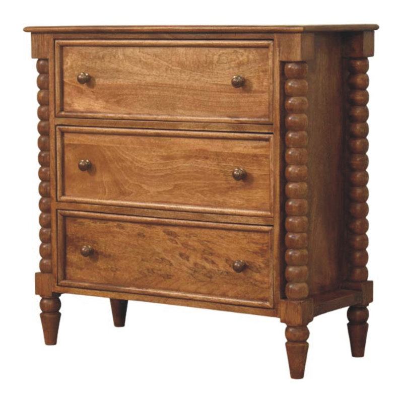 Solid Wood 3 - Drawer Standard Accent Chest