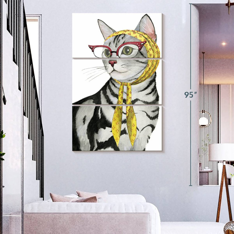 Brampt Cool Cat III, 74" H x 48" W