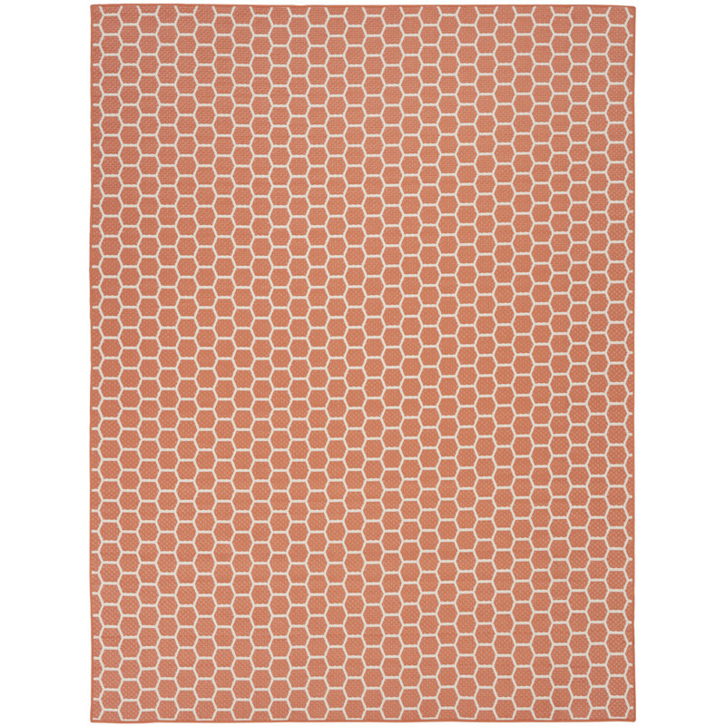 Tapis d'intérieur / extérieur géométrique Casie, Rectangle 9 pi x 12 pi