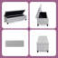 Repose-pieds de rangement 51 po avec couvercle capitonné à boutons, motif à losanges, banc de repose-pieds multifonctionnel-427997720