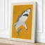 Great White Below Mid-Century - Wrapped Canvas-2066288388-2066288390