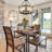 6 - Light Dimmable Drum Chandelier