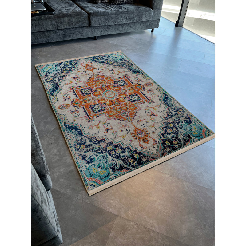 Tapis rectangulaire Xaven, Tapis de couloir 2 pi 8 po x 6 pi 7 po