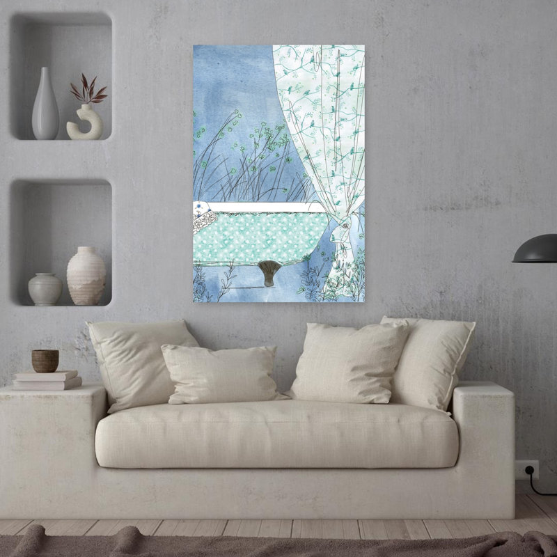 Soak In Nature, art contemporain, H 36 po x l 24 po