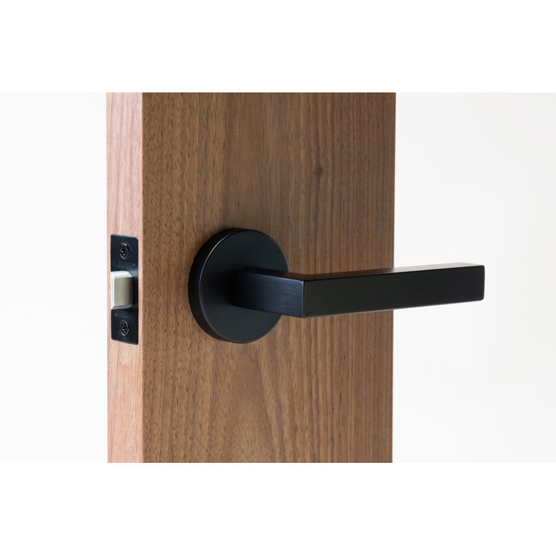Ensemble de levier Alpine 90 avec rosette ronde, 2.75", Noir mat