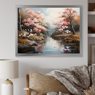 «Japanese River Forest», impression sur toile