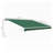 Outsunny 141.6'' W x 1'' D Plastic Green Cover Retractable Patio Awning