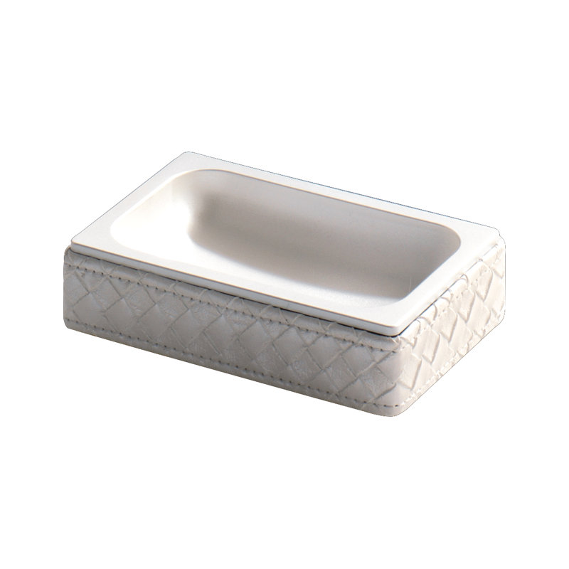 Dukes Soap Dish, White Pearl