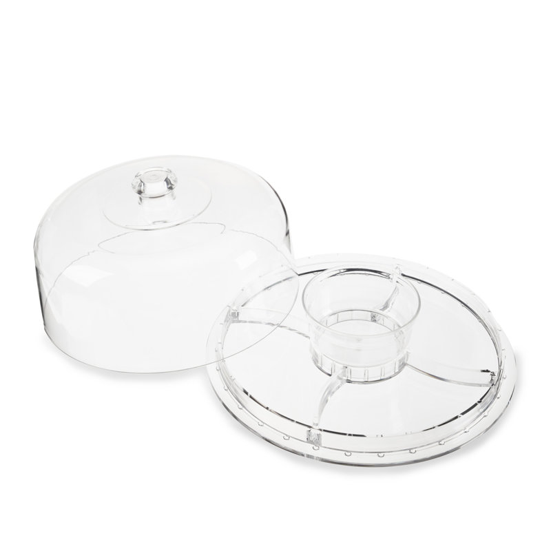 Multi-Functional Acrylic Server with Round Cake Mold