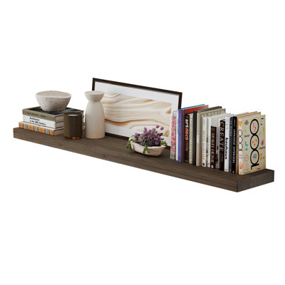 Tablette de support cachée, bibliothèque murale pour le salon, tablette de cuisine, décor rustique, flottant, 1 pièce